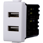 Presa Doppia USB Type-A 5Vdc 2.1A Compatibile Bticino Matix Ettroit