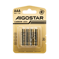 Batterie Aigostar AAA Ministilo Zinco Carbone 1.5V Confezione da 4 Pile