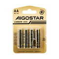 Batterie Aigostar AA Stilo Zinco Carbone 1.5V Confezione da 4 Pile