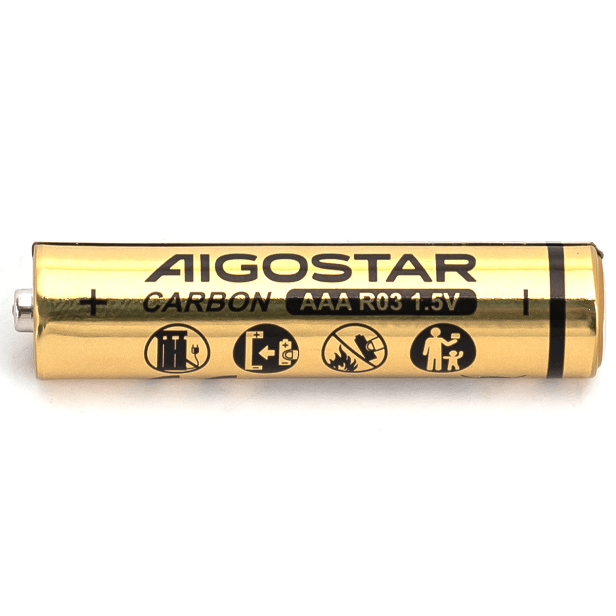 Batterie Aigostar AAA Ministilo Zinco Carbone 1.5V Confezione da 8 Pile