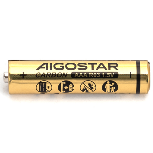 Batterie Aigostar AAA Ministilo Zinco Carbone 1.5V Confezione da 8 Pile