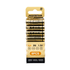 Batterie Aigostar AA Stilo Zinco Carbone 1.5V Confezione da 8 Pile
