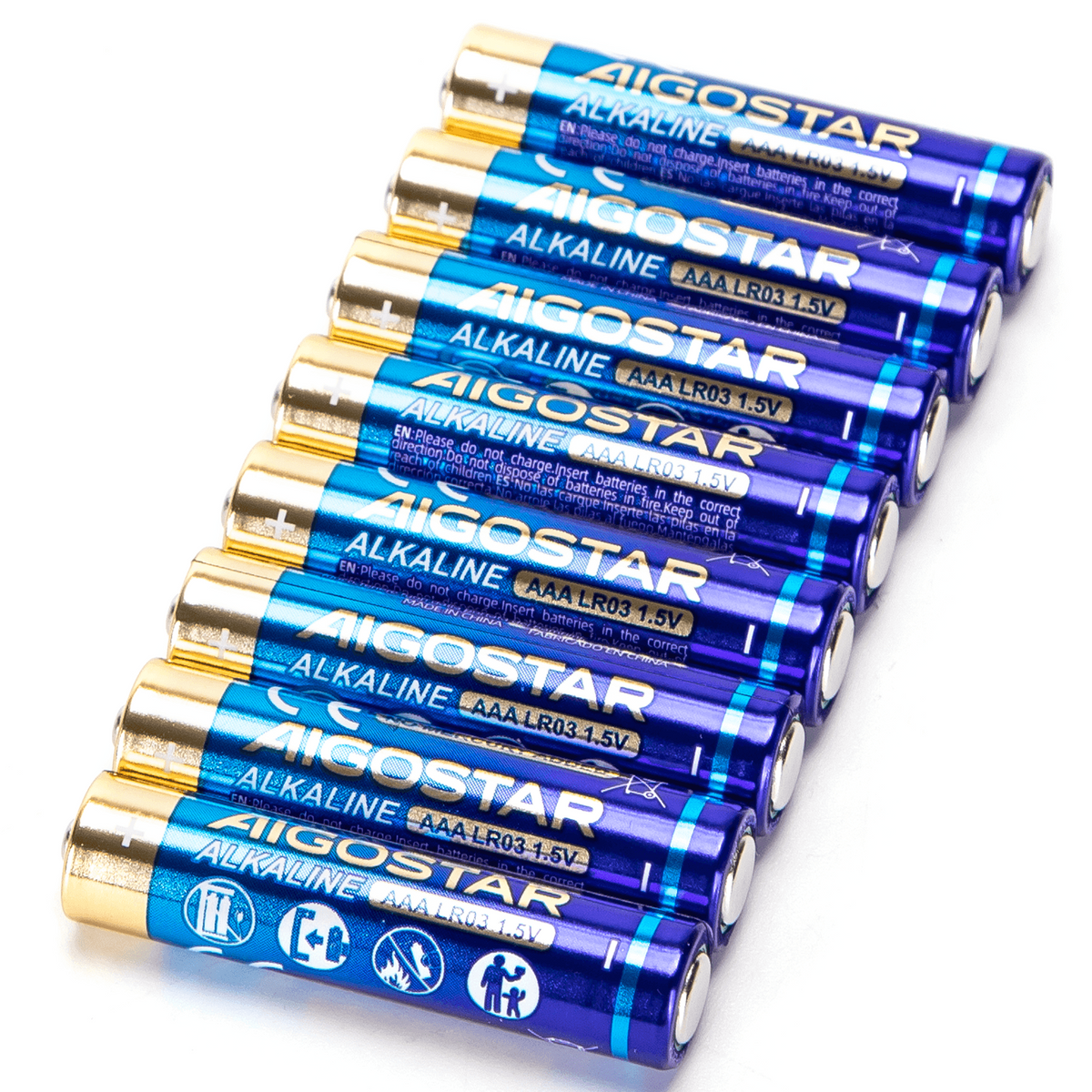 Batterie Aigostar AAA Ministilo 1.5V Confezione da 8 Pile Alcaline