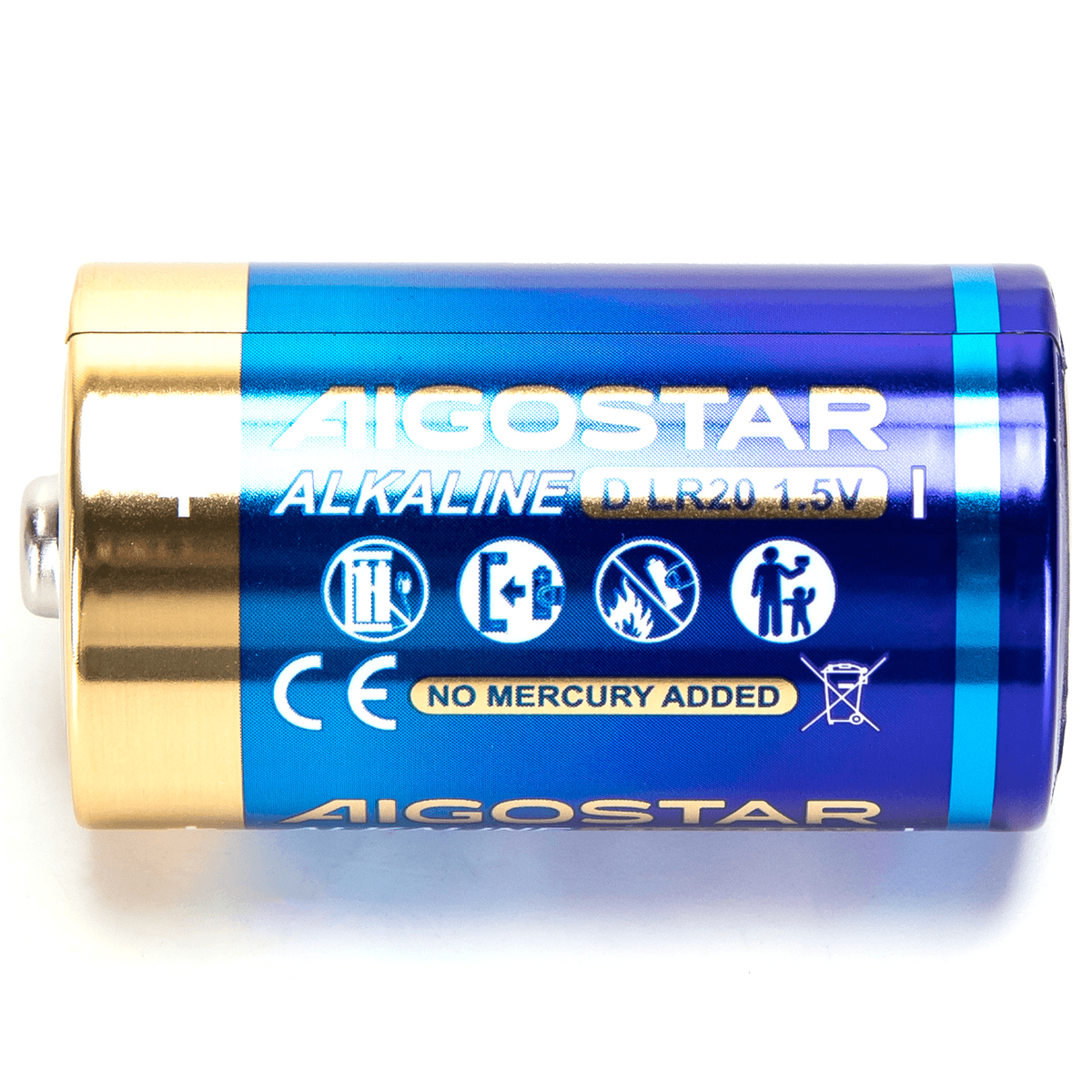 Batterie Aigostar Torcia 1.5V Confezione da 2 Pile Alcaline