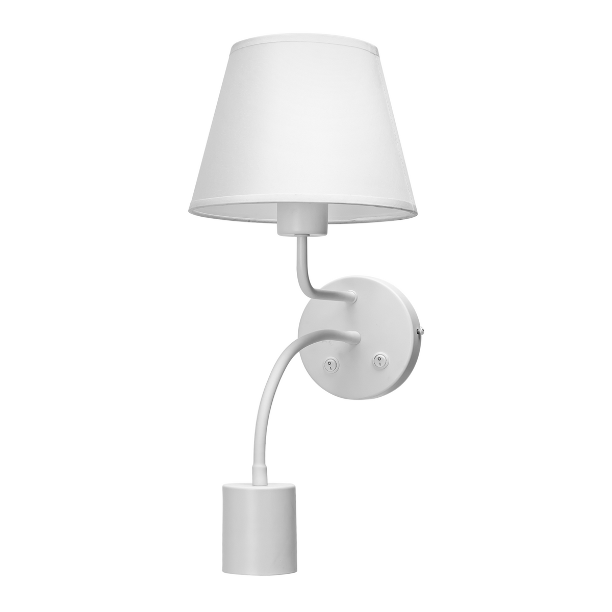 Applique In Metallo Bianca Per Camera da Letto Comodino GU10 e E27