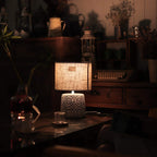 Lampada da Tavolo Abat Jour Aigostar E14 in Ceramica - Marrone