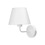 Applique In Metallo Bianca Per Camera da Letto Comodino Attacco E27