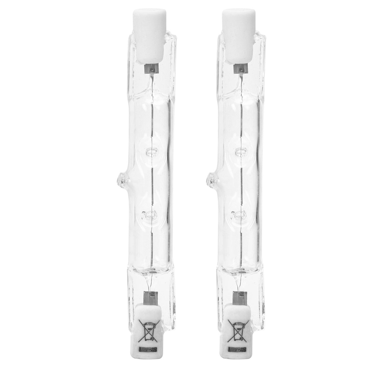 Lampadina Alogena R7S Lineare 78mm 120W Luce Calda Dimmerabile 2 Pezzi