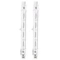 Lampadina Alogena R7S Lineare 118mm 80W Dimmerabile 2 Pezzi Luce Calda