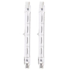 Lampadina Alogena R7S Lineare 118mm 120W Dimmerabile 2 Pezzi Luce Calda