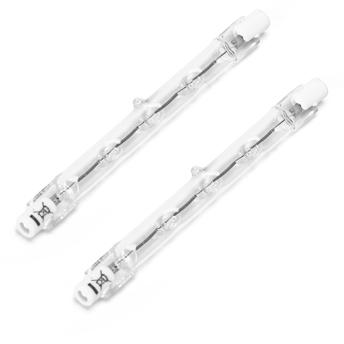 Lampadina Alogena R7S Lineare 118mm 400W Dimmerabile 2 Pezzi Luce Calda