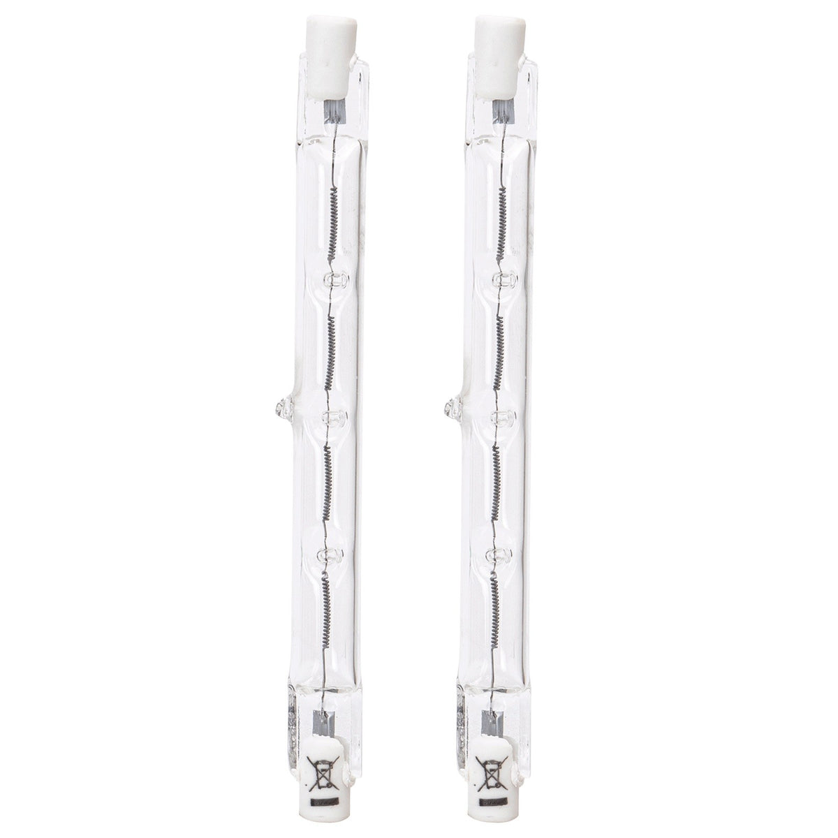 Lampadina Alogena R7S Lineare 118mm 400W Dimmerabile 2 Pezzi Luce Calda