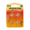 Batteria a Bottone AG8 LR55 1.5V 4 PZ Aigostar