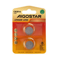 Batteria a Bottone CR2016 3V 2 PZ Aigostar