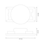 Trasformatore 100W 12V AC IP67 in Corrente Alternata Per Piscine