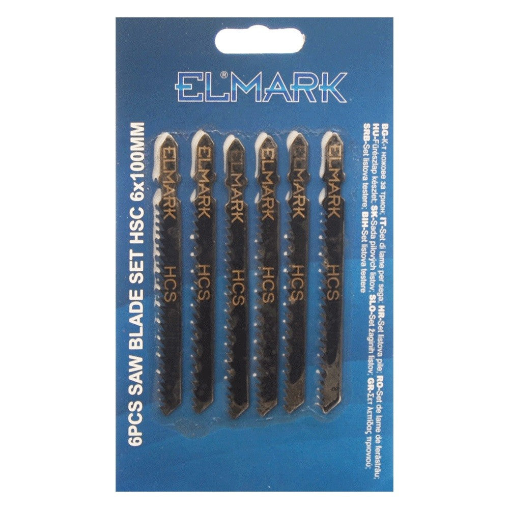 Kit 6 Lame Per Seghetto Alternativo HSC 6 x100 mm ELMARK