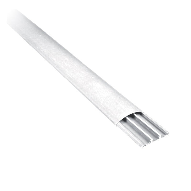 Canale Porta Cavi a Pavimento Con Coperchio 75x20 Barra 2 Metri Bianco