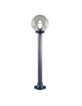 Lampione Globo Sfera Da Giardino in ABS 220cm D. 25 cm Trasparente