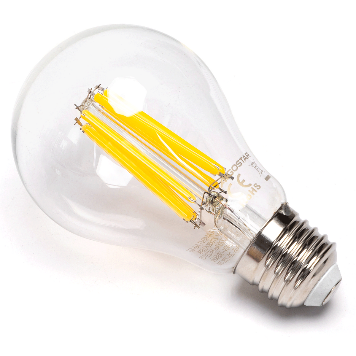 Lampadina Led a Filamento E27 a Bulbo A65 20W Bianco caldo 2700K