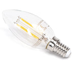Lampadina Led a Filamento E14 C37 a Oliva 6W Bianco Caldo 2700K