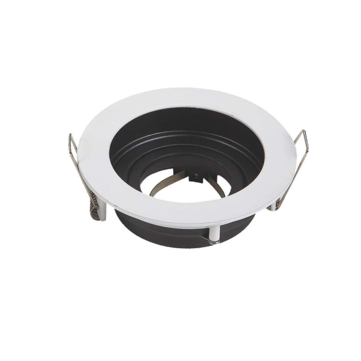Portafaretto Ghiera Orientabile da incasso 10cm GU10 / MR16 Cornice Tonda Bianca