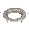 Portafaretto Ghiera da incasso 8cm GU10 / MR16 Tonda Nichel Satinato cf 2pz