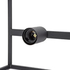 Lampadario a Sospensione in Metallo a 4 Attacchi E27 Max 40W