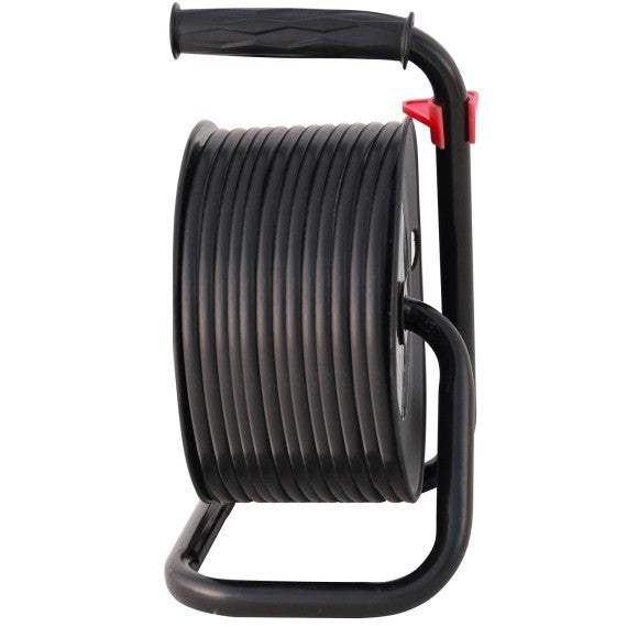 Avvolgicavo Prolunga Elettrica 4 Prese Cavo H05VV-F3G1.5MM2 50 Metri CE