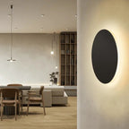 Applique a Led in Metallo Nera da 12W 3000k Luce Calda D. 25cm