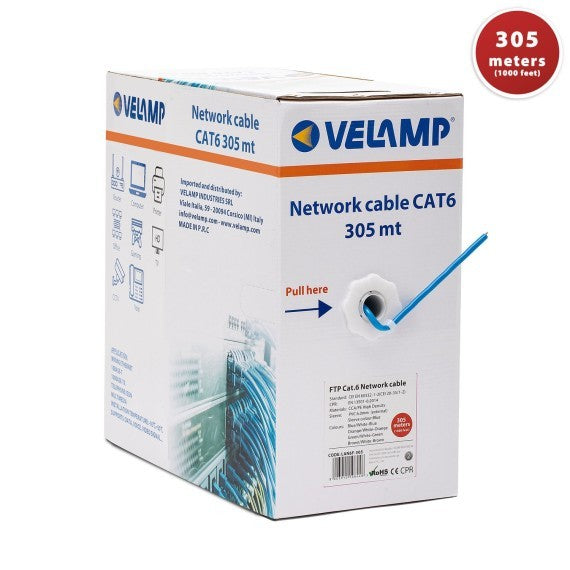 Cavo di Rete CAT6 UTP Bobina 305 Metri in Pull Box