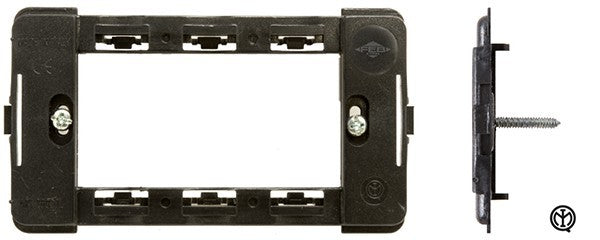 Supporto 3 Posti Feb Serie TL Compatibili Bticino Living Classic
