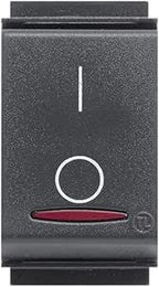 Interruttore Illuminato Bipolare Feb Serie TL Compatibili Bticino Living Classic