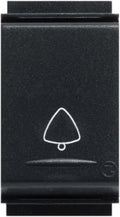 Pulsante Simbolo Campanello Unipolare Feb Serie TL Compatibili Bticino Living Classic