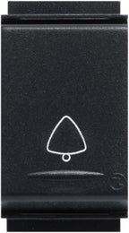 Pulsante Simbolo Campanello Unipolare Feb Serie TL Compatibili Bticino Living Classic