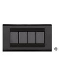 Placca Nera Compatibile Bticino Living Classic Serie TL Feb