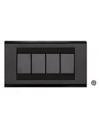 Placca Nera Compatibile Bticino Living Classic Serie TL Feb
