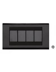 Placca Nera Compatibile Bticino Living Classic Serie TL Feb