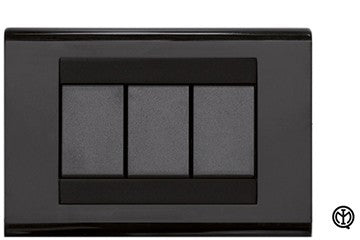 Placca Nera Compatibile Bticino Living Classic Serie TL Feb