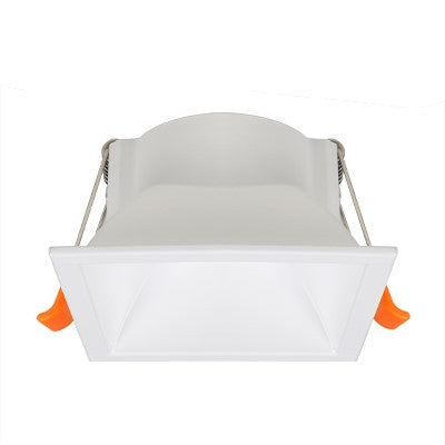 Portafaretto Ghiera Fissa Quadrata Bianca Foro 75x75mm In Alluminio FSL