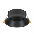 Portafaretto Ghiera Orientabile Tonda Nera Foro 83mm In Alluminio FSL