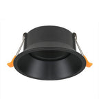 Portafaretto Ghiera Orientabile Tonda Nera Foro 83mm In Alluminio FSL