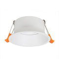 Portafaretto Ghiera Orientabile Tonda Bianca Foro 83mm In Alluminio FSL