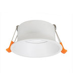 Portafaretto Ghiera Orientabile Tonda Bianca Foro 83mm In Alluminio FSL