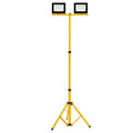 Set di Fari Led 2 x 30W + Treppiede Estensibile 60-160 cm Con Cavo 3mt