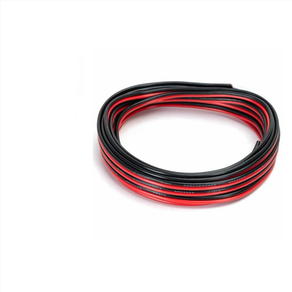 Cavo Audio Piattina Rosso Nero 2 x 0,75 mmq 5 Metri