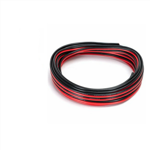 Cavo Audio Piattina Rosso Nero 2 x 0,75 mmq 5 Metri