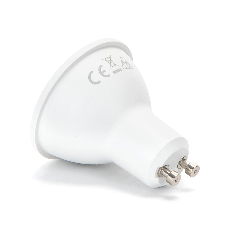 Faretto Led GU10 8W SMD Apertura 120-160 Gradi Luce Calda 3000K