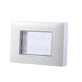Placca Copertura Stagna Idrobox 3 Moduli Grigia IP55 Compatibile Vimar Plana