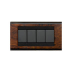 Placca Color Radica in Legno Compatibile Bticino Living Classic Serie TL Feb