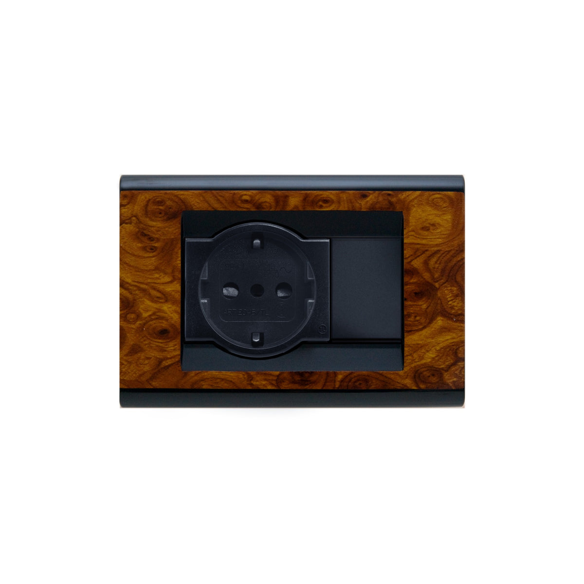 Placca Color Radica in Legno Compatibile Bticino Living Classic Serie TL Feb